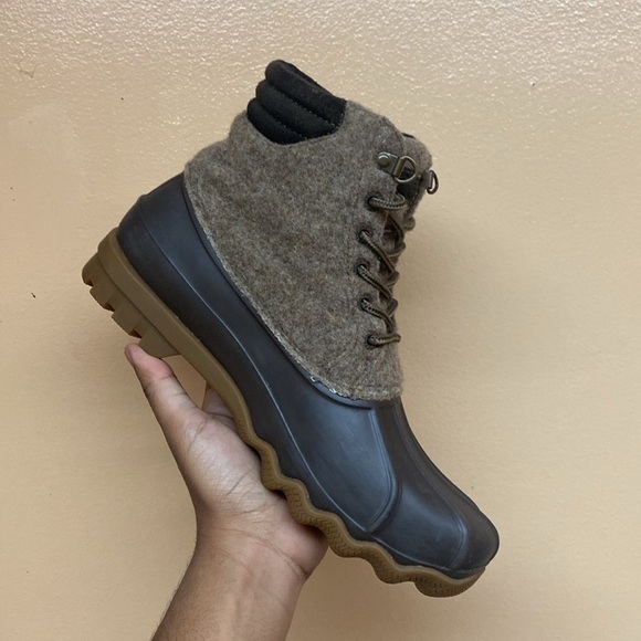 Sperry Top-Sider Avenue 3M Thinsulate Wool Rubber Duck Boots “Brown” - Picture 13 of 17